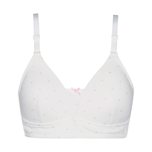 [2 упаковки] Три выстрела Baili'an Mardts Girl All Cotton -Free Steel Dims 3/4, покрытые тонкой чашкой, элегантной и милым нижним бельем
