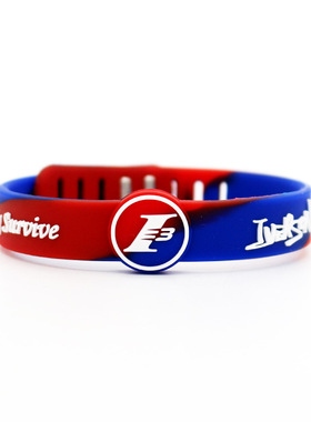 篮球明星3号艾弗森手环圈可调节大小金属搭扣运动硅胶手腕带饰品