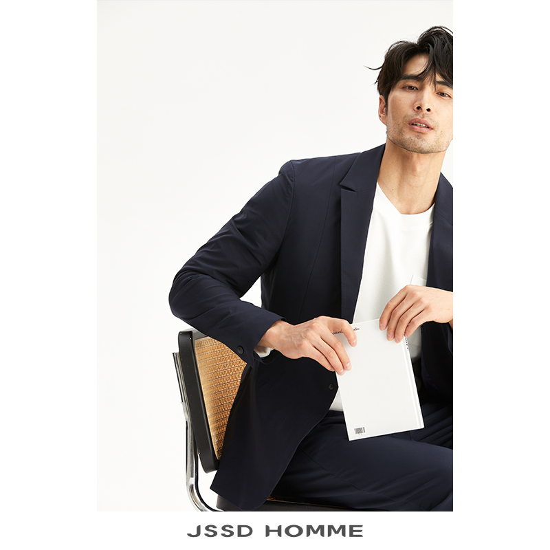 JSSD HOMME 日企面料易打理平驳领商务男士休闲便西西服 JWC201