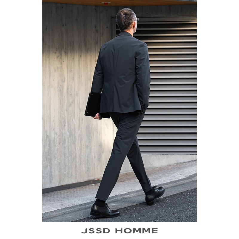 JSSD HOMME 2024春季新款免烫男士西装速干四面弹休闲平驳领西服