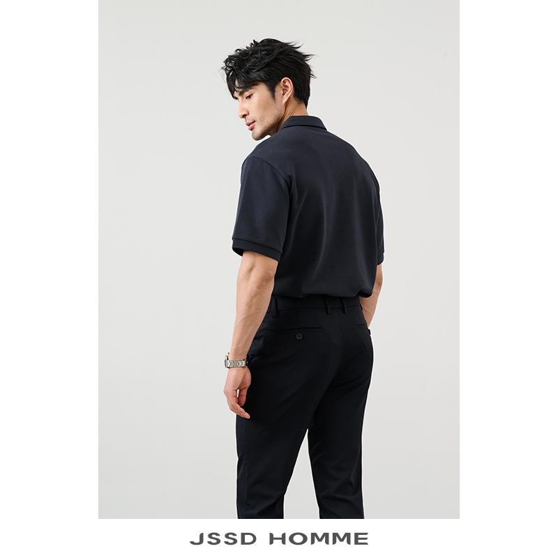 JSSD HOMME 2024春夏新款微弹休闲裤男士商务通勤免烫直筒长裤男