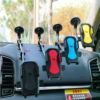 Extended suction cup glass instrument trolley car mobile phone holder