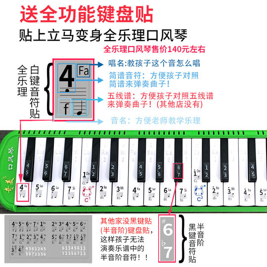 奇美DHS乐普森口风琴37键32小学生专用课堂儿童专业初学者演奏