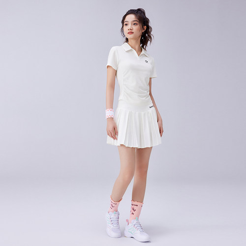 薰风2025新款匹克球服女款透气速干运动短袖比赛训练服熏风POLO衫 - 图2