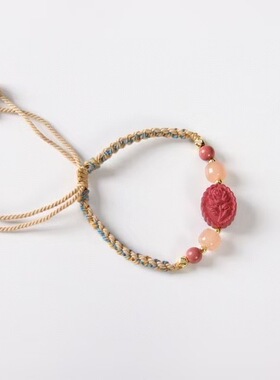 今日份小确幸玫瑰花牌手链非遗合香手串戒子散珠天然香料diy