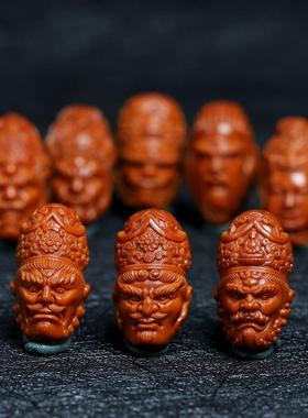 橄榄核封神榜手串精品小籽四大天王哼哈二将韦驮闻太师核雕文玩男