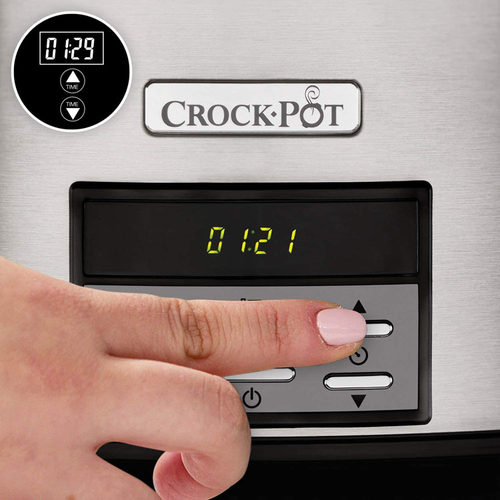 100%德国代购进口Crock-pot陶瓷计时慢炖锅电炖锅18/10不锈钢7.5L - 图1