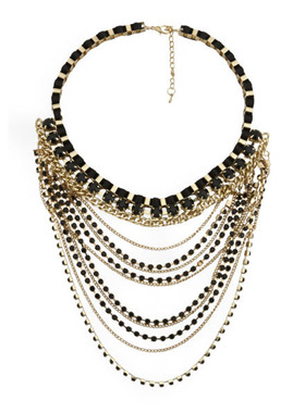 英国水钻花朵项链现货