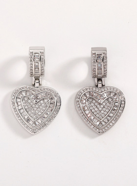 欧美小众镀金爱心锁骨链金属嘻哈