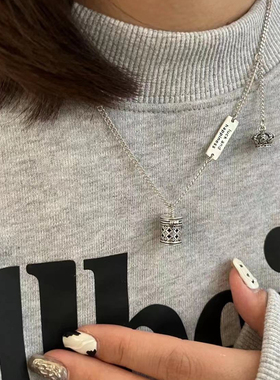 MISSJOJO饰品老花桶包皇冠项链