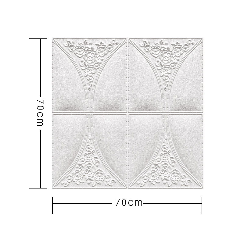 泡沫墙纸自粘3D立体墙贴自贴卧室客厅电视背景墙壁纸家用防水防潮 - 图3