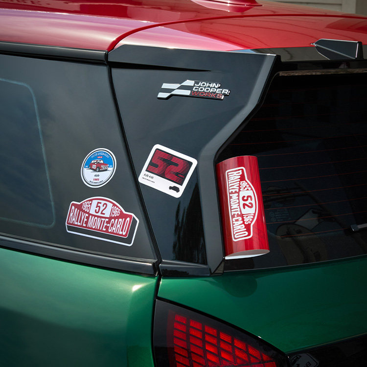 MINI蒙特卡洛之夜车贴套装个性创意车贴汽车装饰贴纸水洗标车贴,淘宝优惠券,粉丝福利购,淘宝优惠卷