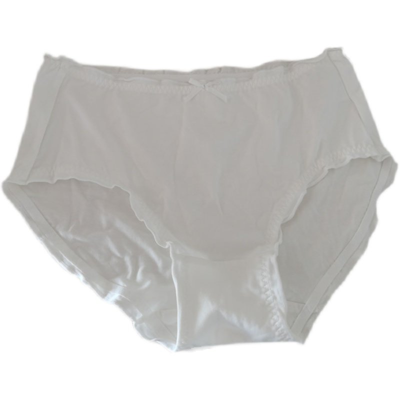 Lace hip-covering women's large size mid-rise underwear
