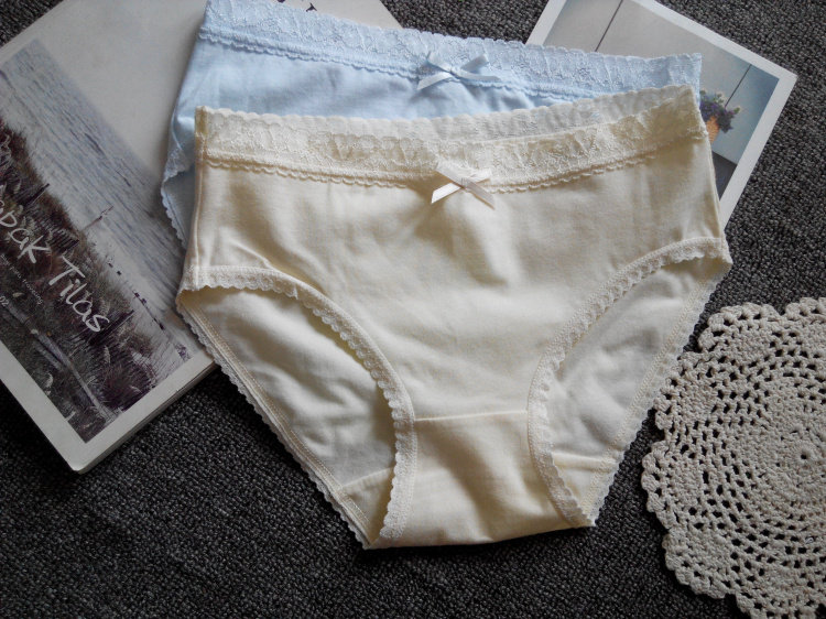 外贸日系全棉质女士纯棉内裤三角白色短裤中腰包臀透气吸汗学生,淘宝优惠券,粉丝福利购,淘宝优惠卷