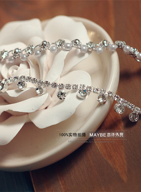 韩国文艺风森女系原宿闪钻手链