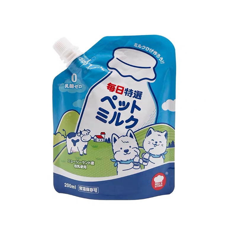 Hell's Kitchen地狱厨房宠物牛奶0乳糖犬猫牛乳补钙营养200ml*6袋-图3