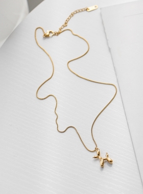 洗澡不用摘小众设计感高级锁骨链