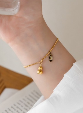 洗澡不用摘小众复古镀18K