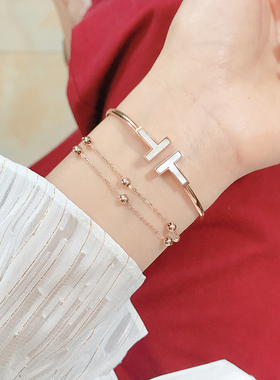 韩版手链钛钢镀18kins