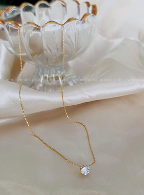 高级感18k圆钻ins锆石