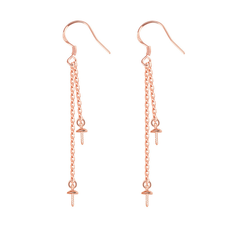 整套925纯银耳钩链珍珠托银饰耳饰配件防过敏压扁钩链圈耳坠耳环,淘宝优惠券,粉丝福利购,淘宝优惠卷