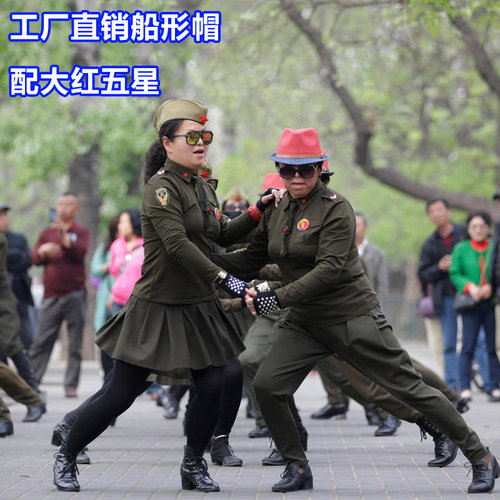 俄罗斯船型帽男女军迷收藏展示 苏联帽子广场舞水兵舞帽演出帽子 - 图1