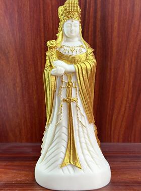 象牙果妈祖摆件海神妈祖天上圣母办公室家居菩萨佛像工艺品