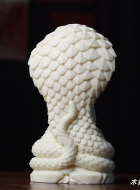 象牙果蛇护佛陀摆件释迦牟尼佛蛇佛大日如来佛装饰造景保平安