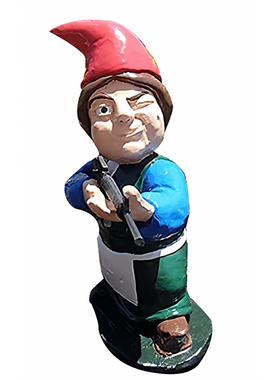 树脂工艺品家居装饰礼物公仔万圣节圣诞新品陆军花园小矮人雕像