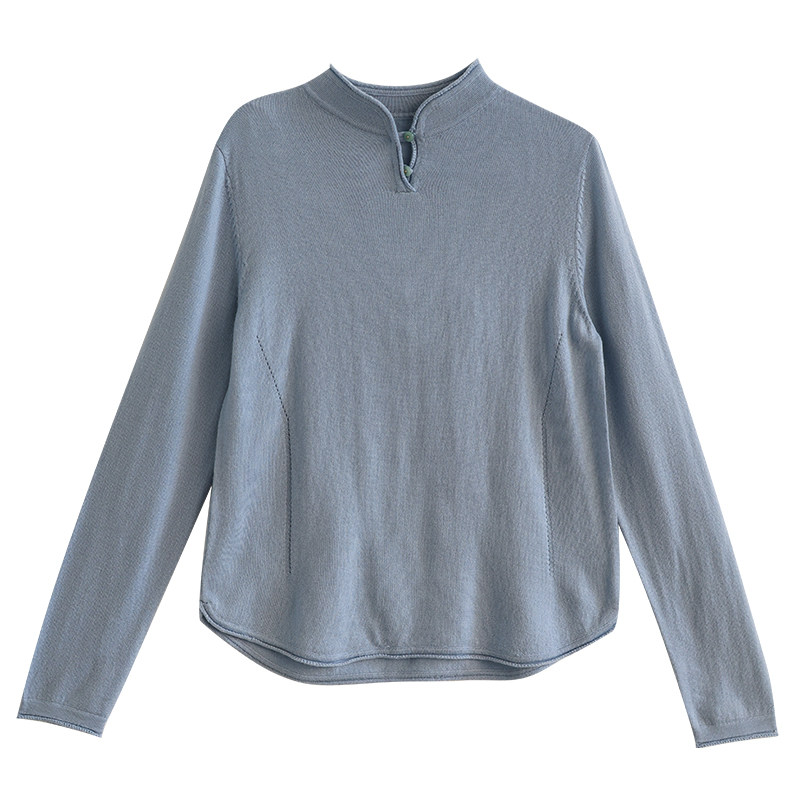 G25M-030【寒辞】北京瓷片高端复古文艺轻中式美丽诺羊毛套头衫,淘宝优惠券,粉丝福利购,淘宝优惠卷