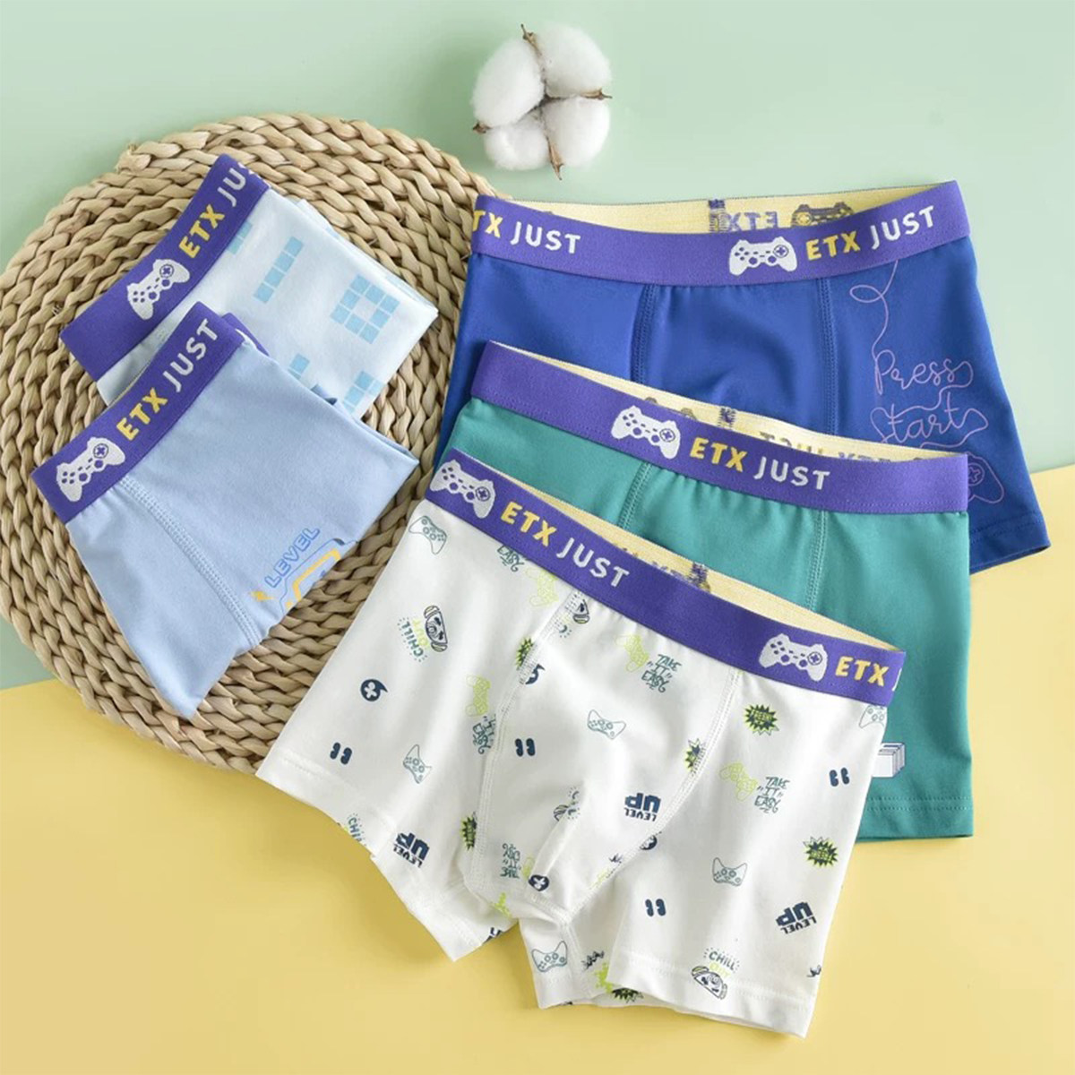 儿童内裤纯棉7A抗菌男童四角裤男孩宝宝打底裤男生中大童平角短裤,淘宝优惠券,粉丝福利购,淘宝优惠卷