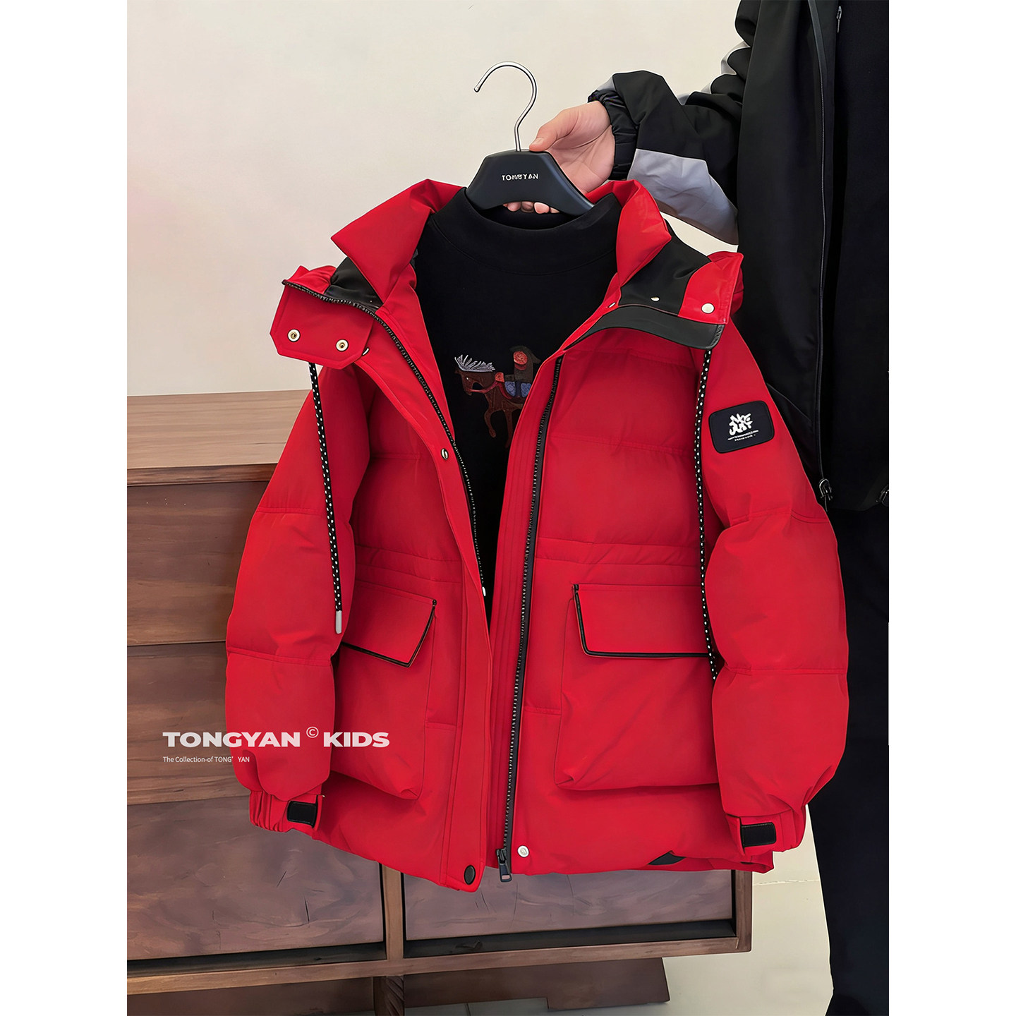 儿童羽绒服男童中长款2025冬装新款中大童新年白鸭绒内胆年货外套,淘宝优惠券,粉丝福利购,淘宝优惠卷