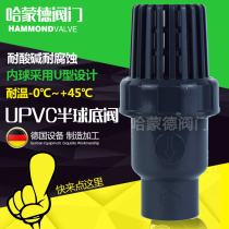 UPVC plastic PVC-U pipe bearing inserts filter bottom valve water pump pumping machine self-priming pump flower basket head check valve 32 50