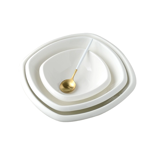 Pure White Hotel Ceramic Swareware Rice Bowl Mowse Snack Bowl Soup Soup Soup Soupe Dessert Bowl Salad Mow
