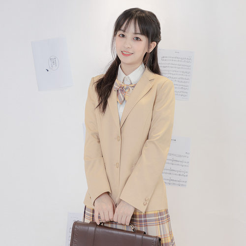 中牌制服馆 西服秋冬外套基础款原创JK制服英伦秋冬百搭多色西服 - 图2
