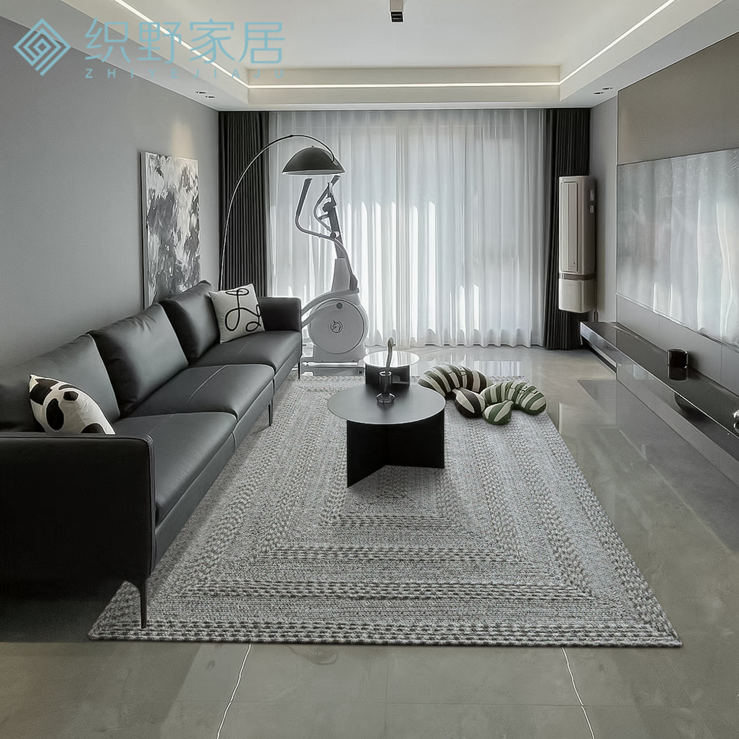 Natural wool handwoven glue-free eco-friendly carpet pad