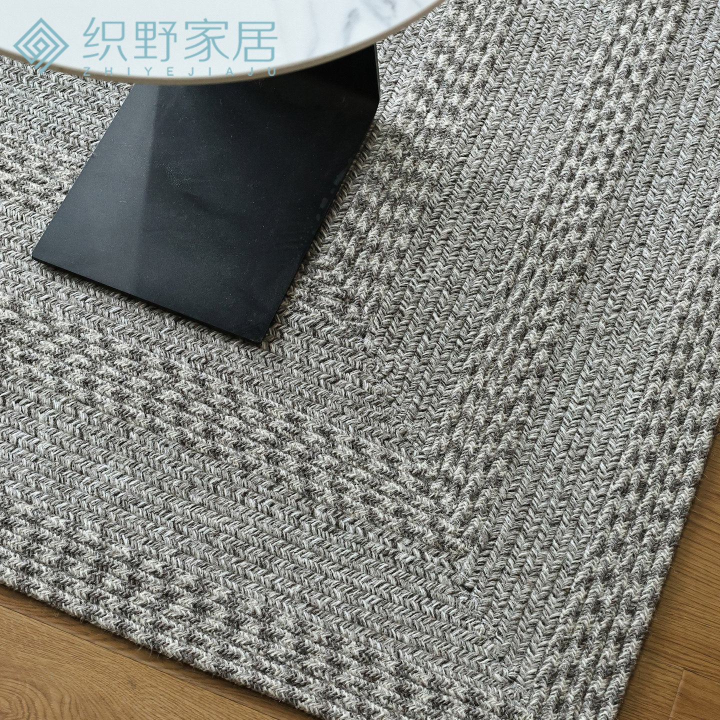 Natural wool handwoven glue-free eco-friendly carpet pad