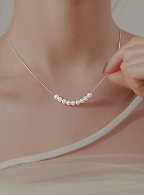 Z小姐925纯银珠珠项链