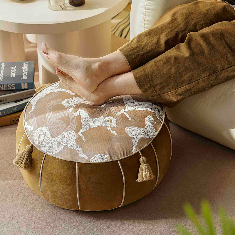 中古坐墩蒲团多用美式复古地上看书坐垫凳阳台榻榻米飘窗懒人沙发,淘宝优惠券,粉丝福利购,淘宝优惠卷
