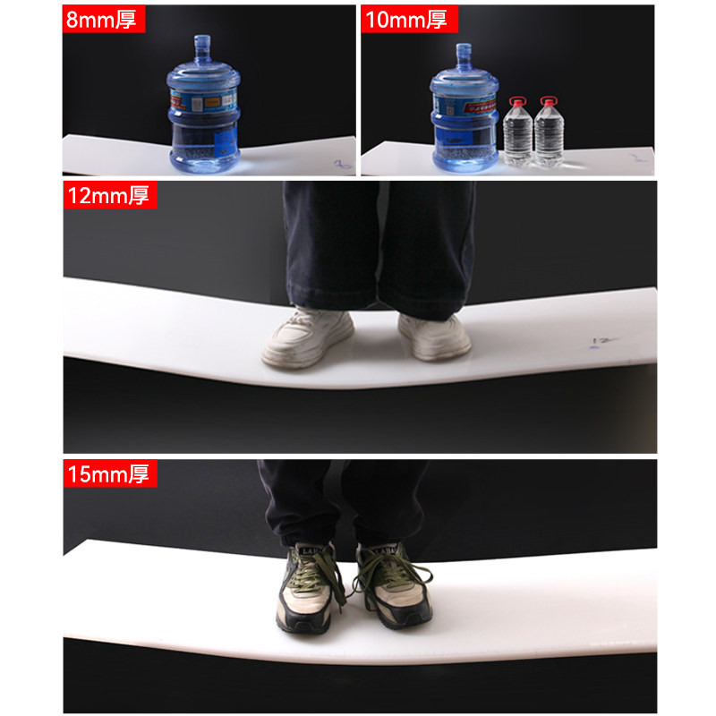 白色pp板材塑料板硬板pe板PVC胶板垫板台面加高底板加工定制盖板 - 图3