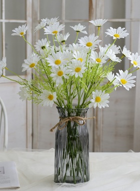 5头小雏菊仿真洋甘菊荷兰菊塑料假花绢花家居装饰摆件花厂家批发