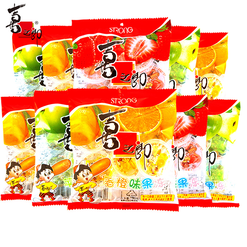 喜之郎果味果冻30包多口味什锦吸吸果冻零食整箱年货批发