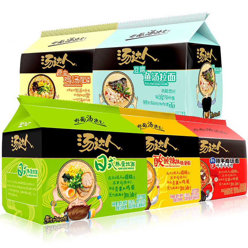 统一汤达人袋装即食日式牛肉拉面 秋和食品方便面/拉面/面皮