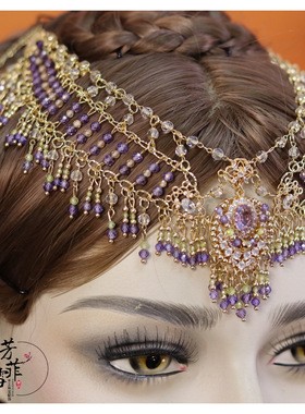 芳菲雪多层流苏异域风额饰额链