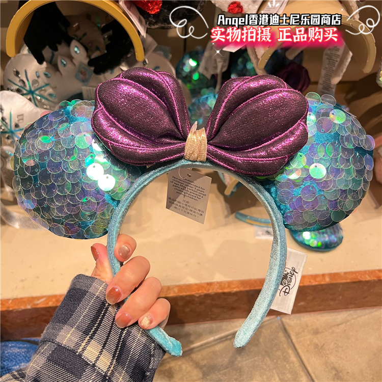 香港迪士尼 米妮耳朵蝴蝶结头箍 成人儿童大头通用可爱装扮 发箍 - 图3