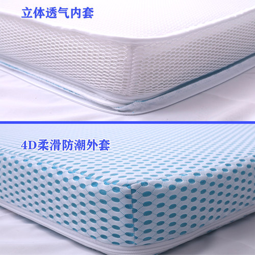 维朗诗3D纤维床垫防潮榻榻米4D静音无胶水无甲醛透气水洗可定制 - 图0