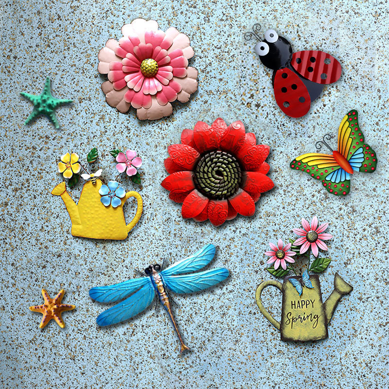 户外花园庭院花朵幼儿园阳台院子布置园艺墙面造景装饰花壁挂挂件 - 图2