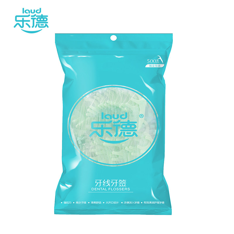 乐德牙线500支家庭装单支独立包装 乐德牙线/牙线棒