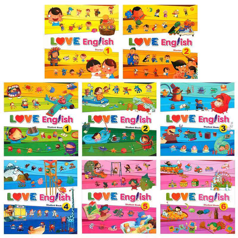 原版3-6岁台湾东西图书幼儿园英语教材love English 1-6托班小中大班 点读版幼儿儿童早教启蒙初学入门英语教材视频互动教学