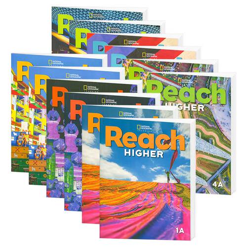 原版进口美国国家地理出版社Reach Higher Student Pack 1A-6B学生用书练习册美国小学主流儿童青少年英语教材鲸鱼外教小学教辅 - 图0